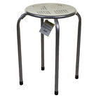 Metal Stool Stacking Dining Living Room Kitchen Breakfast Seating Stackable Seat