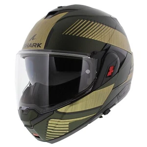 Casco modulare Shark Oxo Sikter verde opaco oro - Foto 1 di 10