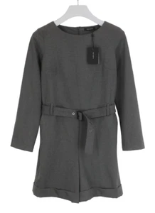 Cop Copine Banya Strampler Damen (Eu) 38 mit Gürtel Gekrempelt Zip Mischung Grau - Foto 1 di 10