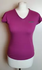 LA GEAR Ladies UK 10 Purple Short Sleeve T-Shirt/Top Workout/Sports B4 - Picture 1 of 6