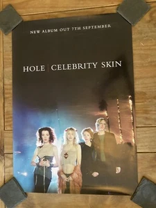 HOLE CELEBRITY SKIN ULTRA RARE 1998 PROMO IN STORE POSTER NR MINT COND NIRVANA - Imagen 1 de 4