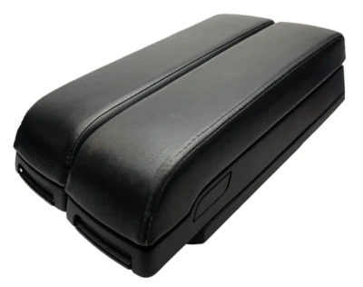 Infiniti FX35 FX45 2003-2005 consola central tapa reposabrazos cuero negro OEM Foto 1 de 4