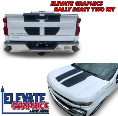 Calcomanías de vinilo para Chevy Silverado Graphics Rally Beast 2019-2026 Foto 1 de 4