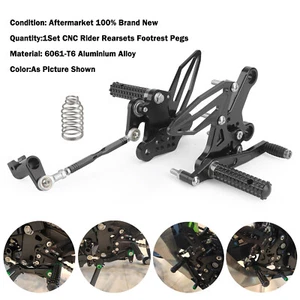 Titan-color Adjustable Rearsets Footrest Kawasaki Ninja 250 400 Z400 2018-22 B2 - Picture 1 of 12