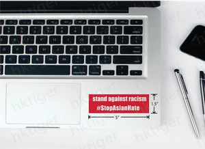 Stop Asian Hate 5"x1.5" Precision Cut Decal Sticker Car Window Bumper Laptop - Bild 1 von 8