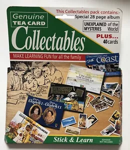 A Brooke Bond Teams Talk Empty Album + Set Tea Cards Unexplained Mysteries World - Picture 1 of 3