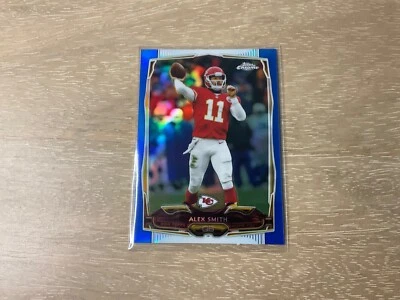 2014 Topps Chrome Football Alex Smith Blue Refractor 17/199 SP KC Chiefs - Image 1 of 2