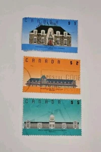 Canada 1989 High Values-Architecture #'s 1181,1182 & 1183. Used Set  - Bild 1 von 1
