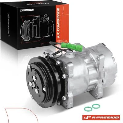 AC Compressor with Clutch for Jaguar XJ12 XJ6 XJS 93-96 Vanden Plas 90-94	SD709 - Image 1 of 4