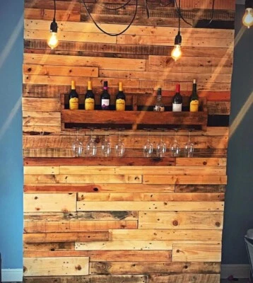 3 sqm Reclaimed Pallet Boards - Wood Planks Timber Wall Cladding - Kiln Dried - Image 1 of 4