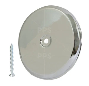 Supply Giant 4-1/4"-9-1/4"in Steel Wall Cleanout Cover Plate Plastic Chrome USA - Picture 1 of 5