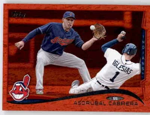 2014 Topps Red Hot Foil Asdrubal Cabrera Insert Parallel Indians #559 - Picture 1 of 2