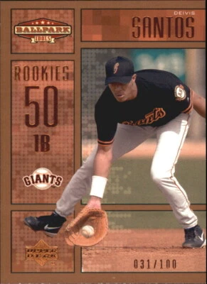 2002 Upper Deck Ballpark Idols Bronze #220 Deivis Santos ROO /100 - NM-MT - Image 1 of 2