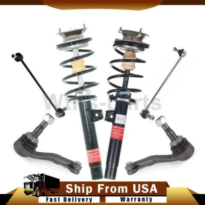 6x Kit de enlace de barra estabilizadora de extremo de barra de dirección de puntal exterior delantero para BMW 328i Foto 1 de 4