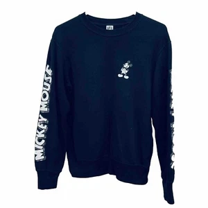 Disney Women’s Black Mickey Mouse Long Sleeve Sweatshirt Size XS - Picture 1 of 9