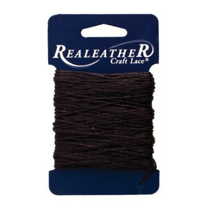 Waxed Thread Black Realeather BTH25 01 25 Yards Silver Creek Leather