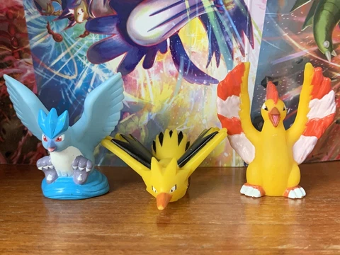 Pokemon Articuno Zapdos Moltres Figure Set Bandai Kids Finger Puppet F/S! Cover