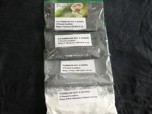 Rock Tumbling Grit Kit # 3-4 for a 3 lb. Tumbler-- 4 Step polishing process   - Picture 1 of 5