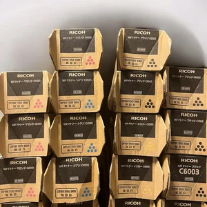 Genuine Ricoh MP P Toner SET Of 5 MP C6003 Magenta, Cyan, Black, Yellow Ricoh  - Afbeelding 1 van 8