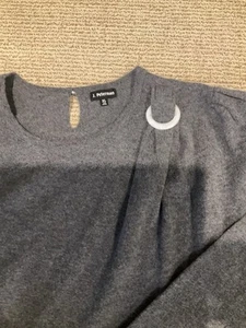 SET MAGLIONE E GONNA J. PETERMAN GRIGIO CASHMERE/LANA TAGLIA XL - Foto 1 di 11