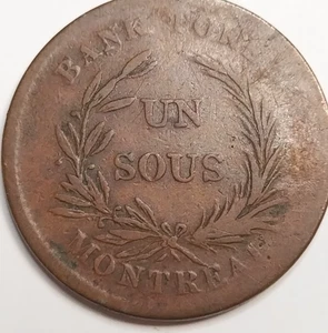 Ficha de 1/2 centavo Canadá colonial 1835 LC-2A2 - Imagen 1 de 4