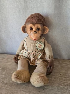 Muñeca Ideal Phoebe B. Beebe Peluche Mono Chimpancé Años 50’s Cara de Goma - Imagen 1 de 11