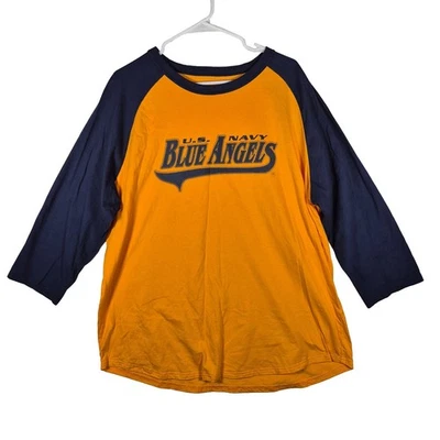 Camiseta raglán manga 3/4 para hombre U.S. Navy Angels talla XL 100 % algodón Foto 1 de 4