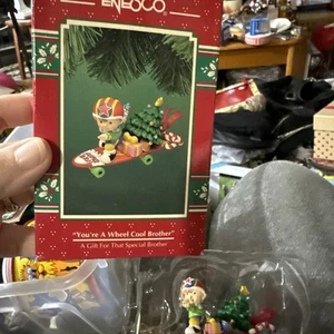 Enesco Christmas Ornament 1994 You're A Wheel Cool Brother Skateboard Tree - Picture 1 of 18