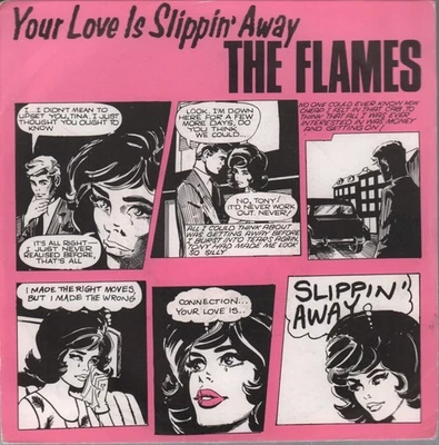 Flames (New Wave) Votre Amour S'Échappe 7" Vinyle UK Thrust 1982 B/W That's - Photo 1/2