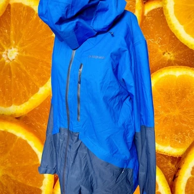Chaqueta con Capucha Impermeable Patagonia Para Hombres H2No Performance Shell Azul Talla L Foto 1 de 4