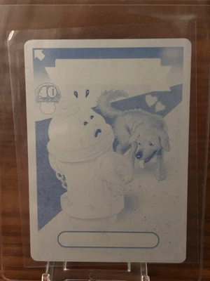 🛑 25 Garbage Pail Kids Cyan Printing Plate – "Doug Plug" 1/1 - Image 1 of 3