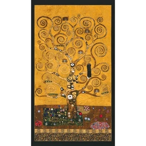 Gustav Klimt , Metallic Gold - 24" Panel - Continuous panels available - Picture 1 of 2