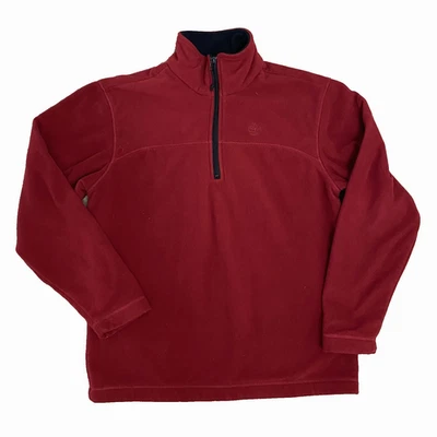 Timberland Weathergear Mens Fleece Pullover Sweatshirt 1/4 Zip Size XS - Image 1 of 4
