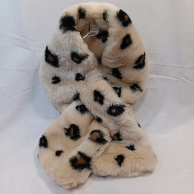 bufanda piel sintética estampado animal 35X6 Foto 1 de 4