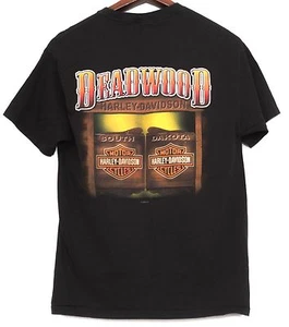 Harley Davidson Deadwood S. Dakota Schwarz Kurzarm T-Shirt Herren Large HD 2008 - Bild 1 von 2