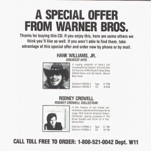 Honky Tonk Country (1991, Warner) | CD | Randy Travis, Dwight Yoakam, Gene Wa... - Image 1 of 1