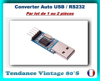 *** LOT DE 1 OU 2 MODULES AUTO CONVERTER USB VERS SERIE R232 TTL / PL2303HX *** - Photo 1/2