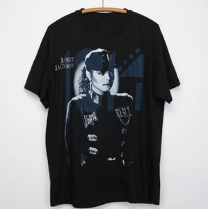 1990 Janet Jackson Rhythm Nation Tour Camisa Unisex Negra Camisa - Imagen 1 de 3