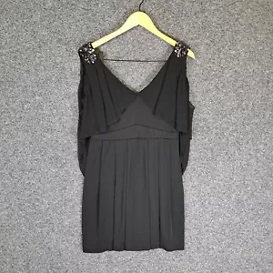 Forever New Womens Dress Size 12 Black Beaded Formal Event Occasion Party - Picture 1 of 10