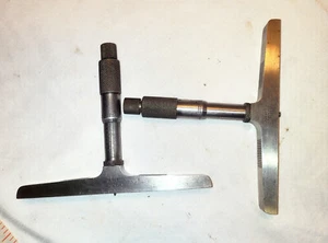 set of 2 Lufkin Rule No.515 Depth Micrometer Gauge - Picture 1 of 9