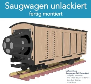 Saugwagen SW1 montiert (unlackiert), Spur G, Gartenbahn (15610) - Bild 1 von 10