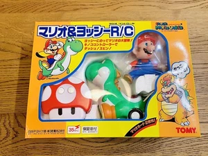 Vintage Toy Super Mario World TOMY RC Car With Box From Japan Very Rare - Picture 1 of 9