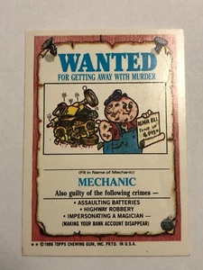 1986 Topps Garbage Pail Kids Sticker Formalde Heidi 160b Near Mint - Picture 1 of 2