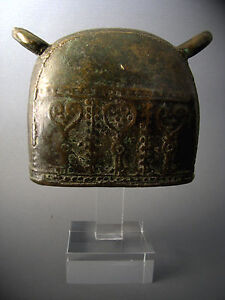 2#Antique Bronze Elephant Bell With Clear Stand Beautiful Rare Cheap Don't Mis*