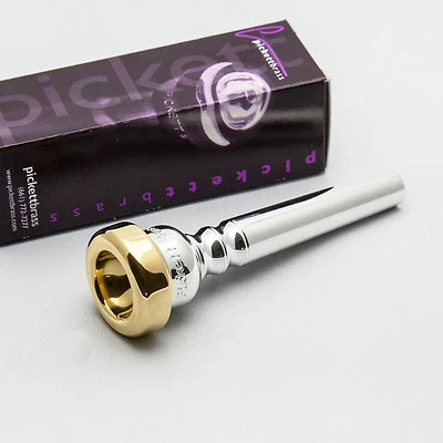 Pickett Brass Standard 2C 24K Gold Rim & Cup Trumpet Mouthpiece NEW - Image 1 of 4