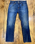 7 for all Mankind THE STRAIGHT 👖 Blue Jeans Mens 32 x 31  Zip Fly Relaxed