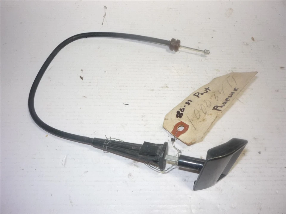 1980 1981 Pontiac Phoenix Parking Brake Releas Handle and Cable 10003411 - Image 1 of 1