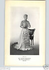 1915 First Lady Dress Costume Book Plate Print Ida Saxton McKinley