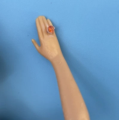 Relacement Ring for 11.5” Fashion Dolls 1:6 Scale w/Factory Ring Holes, 3mm CZ Foto 1 de 3