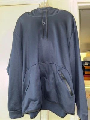 XERSION POLAR SUDADERA CON CAPUCHA Poli Jordan XXL Pullover Azul Oscuro 2 Bolsillos con Cremallera Delanteros Foto 1 de 4